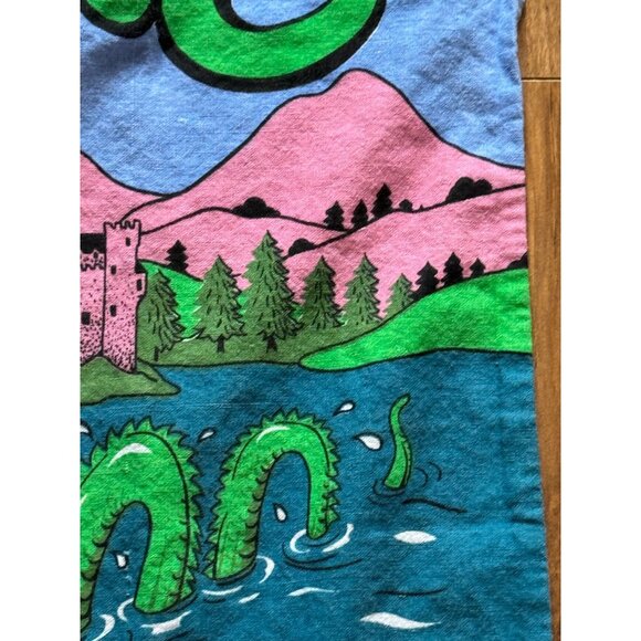 Vintage Scottish Nessie Tea Towel By Innes & Crome Ltd Designed In Scotland - Picture 7 of 9